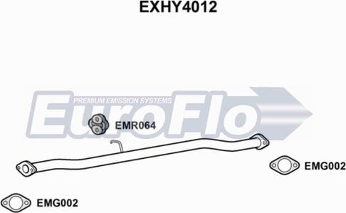 EuroFlo EXHY4012 - Труба вихлопного газу autozip.com.ua