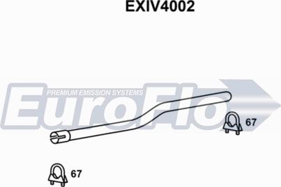 EuroFlo EXIV4002 - Труба вихлопного газу autozip.com.ua