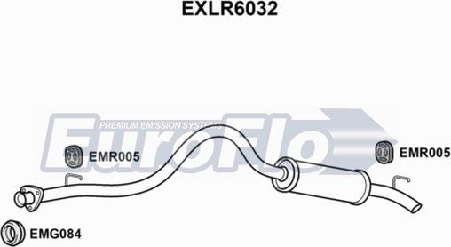 EuroFlo EXLR6032 - Глушник вихлопних газів кінцевий autozip.com.ua