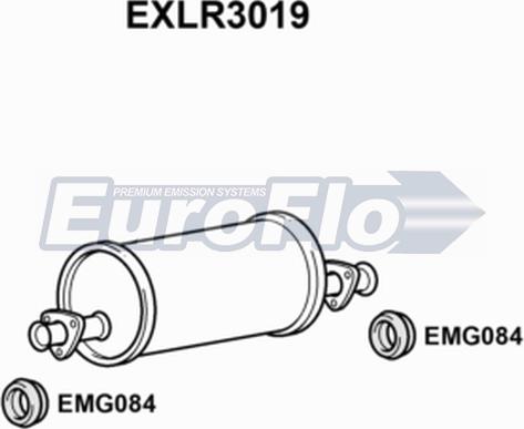 EuroFlo EXLR3019 - Середній глушник вихлопних газів autozip.com.ua
