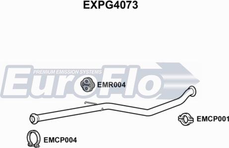 EuroFlo EXPG4073 - Труба вихлопного газу autozip.com.ua