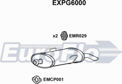 EuroFlo EXPG6000 - Глушник вихлопних газів кінцевий autozip.com.ua