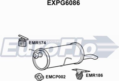 EuroFlo EXPG6086 - Глушник вихлопних газів кінцевий autozip.com.ua