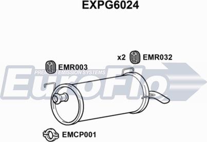 EuroFlo EXPG6024 - Глушник вихлопних газів кінцевий autozip.com.ua