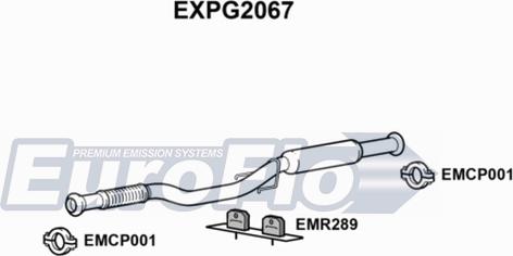 EuroFlo EXPG2067 - Труба вихлопного газу autozip.com.ua