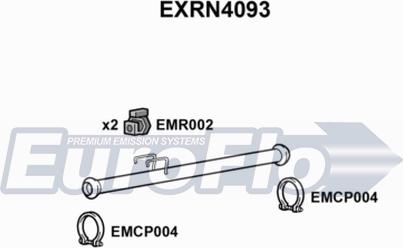 EuroFlo EXRN4093 - Труба вихлопного газу autozip.com.ua