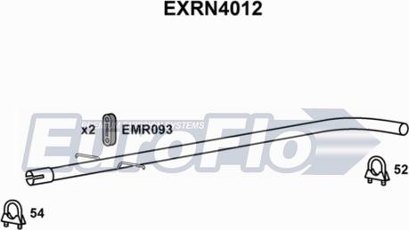 EuroFlo EXRN4012 - Труба вихлопного газу autozip.com.ua