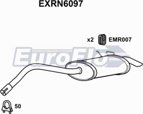 EuroFlo EXRN6097 - Глушник вихлопних газів кінцевий autozip.com.ua