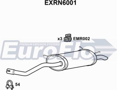 EuroFlo EXRN6001 - Глушник вихлопних газів кінцевий autozip.com.ua