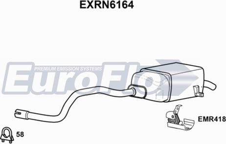 EuroFlo EXRN6164 - Глушник вихлопних газів кінцевий autozip.com.ua