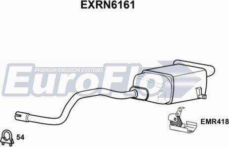 EuroFlo EXRN6161 - Глушник вихлопних газів кінцевий autozip.com.ua