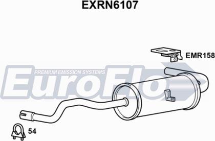 EuroFlo EXRN6107 - Глушник вихлопних газів кінцевий autozip.com.ua