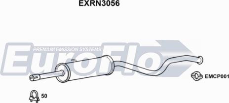 EuroFlo EXRN3056 - Середній глушник вихлопних газів autozip.com.ua