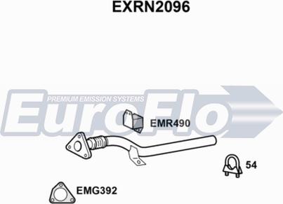 EuroFlo EXRN2096 - Труба вихлопного газу autozip.com.ua