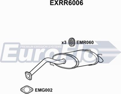 EuroFlo EXRR6006 - Глушник вихлопних газів кінцевий autozip.com.ua