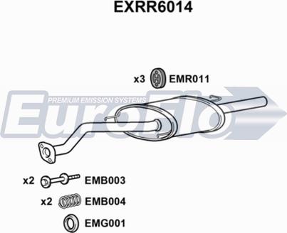 EuroFlo EXRR6014 - Глушник вихлопних газів кінцевий autozip.com.ua