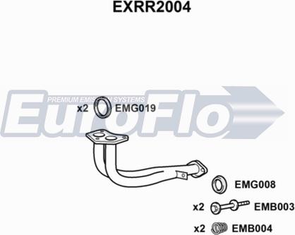 EuroFlo EXRR2004 - Труба вихлопного газу autozip.com.ua