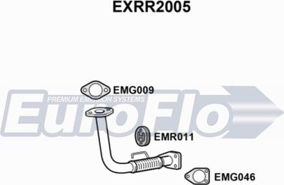 EuroFlo EXRR2005 - Труба вихлопного газу autozip.com.ua