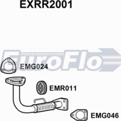 EuroFlo EXRR2001 - Труба вихлопного газу autozip.com.ua