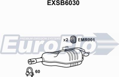 EuroFlo EXSB6030 - Глушник вихлопних газів кінцевий autozip.com.ua