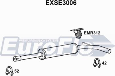 EuroFlo EXSE3006 - Середній глушник вихлопних газів autozip.com.ua