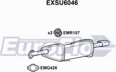 EuroFlo EXSU6046 - Глушник вихлопних газів кінцевий autozip.com.ua