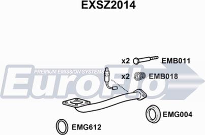 EuroFlo EXSZ2014 - Труба вихлопного газу autozip.com.ua