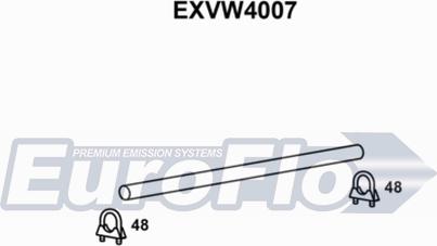 EuroFlo EXVW4007 - Труба вихлопного газу autozip.com.ua