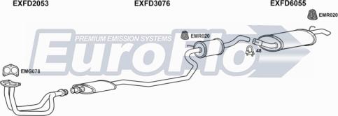 EuroFlo FDFIE14 1008 - Система випуску ОГ autozip.com.ua