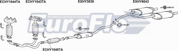 EuroFlo HYCOU27 4008A - Система випуску ОГ autozip.com.ua