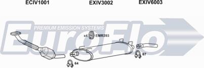 EuroFlo IVDAI28D 9015C - Система випуску ОГ autozip.com.ua