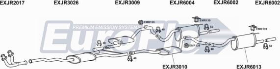 EuroFlo JRXJ636 2001A - Система випуску ОГ autozip.com.ua