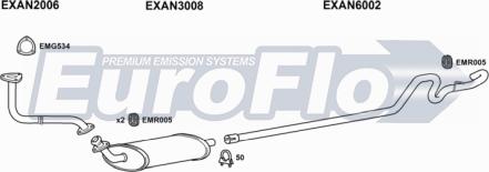 EuroFlo LVPIL19D 9004B - Система випуску ОГ autozip.com.ua