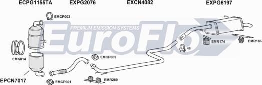 EuroFlo PG30816D 5004 - Система випуску ОГ autozip.com.ua