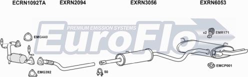 EuroFlo RNLAG20 3011A - Система випуску ОГ autozip.com.ua