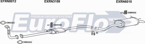 EuroFlo RNMEG19D 1011A - Система випуску ОГ autozip.com.ua