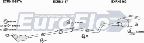 EuroFlo RNMEG16 4008 - Система випуску ОГ autozip.com.ua