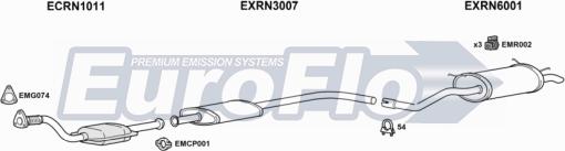 EuroFlo RNMEG18 2001A - Система випуску ОГ autozip.com.ua