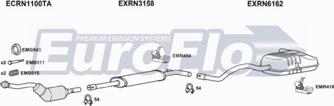 EuroFlo RNMEG20 5018 - Система випуску ОГ autozip.com.ua