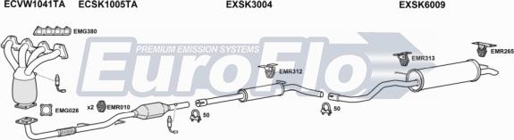 EuroFlo SKFAB14 2001A - Система випуску ОГ autozip.com.ua