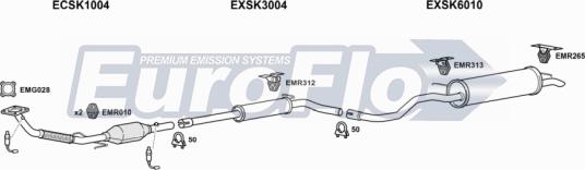 EuroFlo SKFAB14 1001A - Система випуску ОГ autozip.com.ua