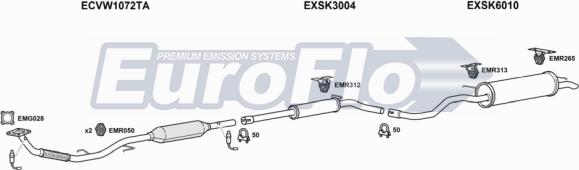 EuroFlo SKFAB14 2001D - Система випуску ОГ autozip.com.ua