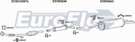 EuroFlo SKFAB20 3001A - Система випуску ОГ autozip.com.ua