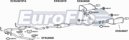 EuroFlo SULEG25 3008 - Система випуску ОГ autozip.com.ua