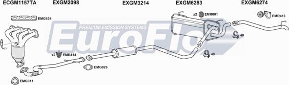 EuroFlo VLAST14 3025A - Система випуску ОГ autozip.com.ua