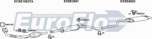 EuroFlo VWCAD19D 6004B - Система випуску ОГ autozip.com.ua