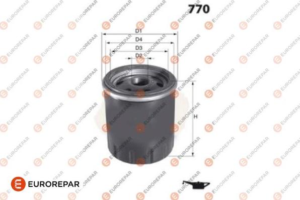 EUROREPAR 1690951880 - Масляний фільтр autozip.com.ua