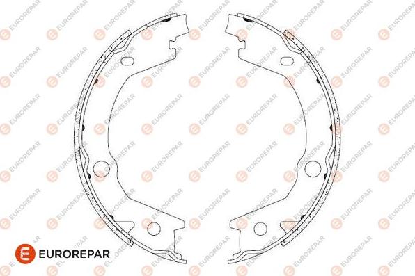 EUROREPAR 1690924480 - Комплект гальм, ручник, парковка autozip.com.ua