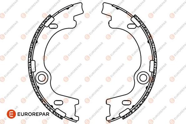 EUROREPAR 1690924680 - Комплект гальм, ручник, парковка autozip.com.ua