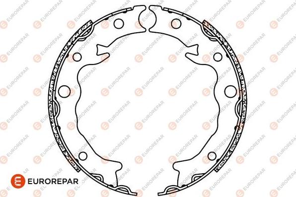 EUROREPAR 1690926480 - Комплект гальм, барабанний механізм autozip.com.ua